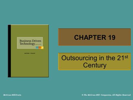 Outsourcing in the 21st Century