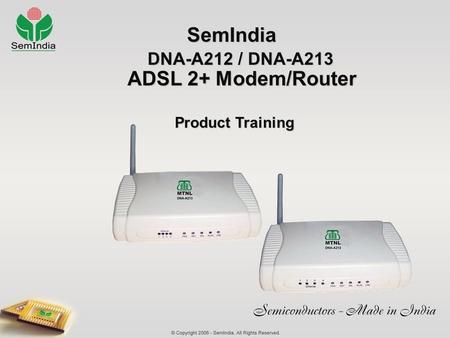 DNA-A212 / DNA-A213 ADSL 2+ Modem/Router
