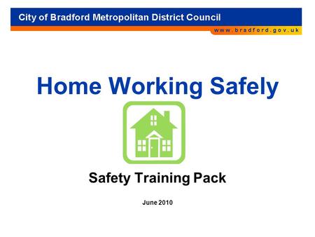 Safety Training Pack June 2010