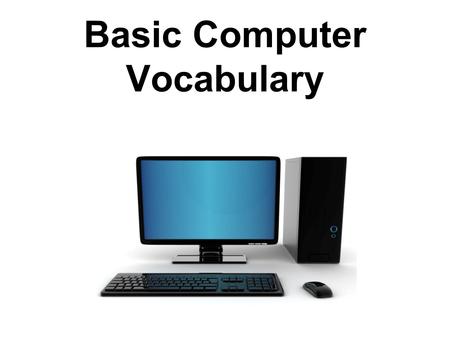 powerpoint presentation on introduction to computer