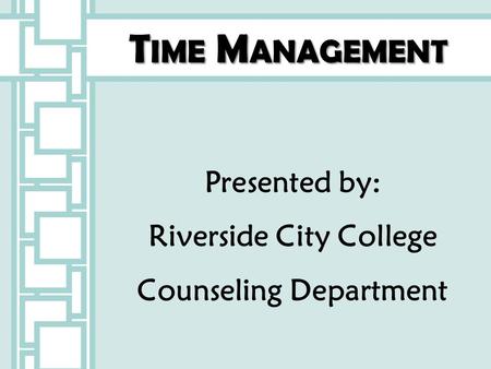 Riverside City College Counseling Department