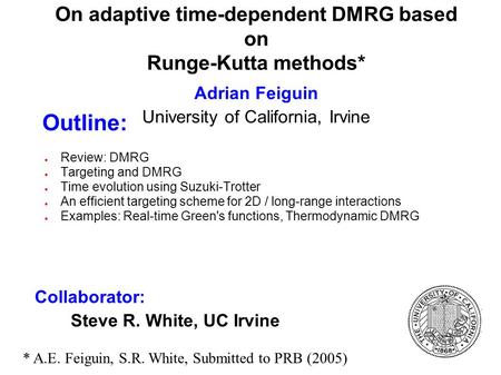 On adaptive time-dependent DMRG based on Runge-Kutta methods