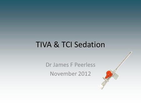 Dr James F Peerless November 2012