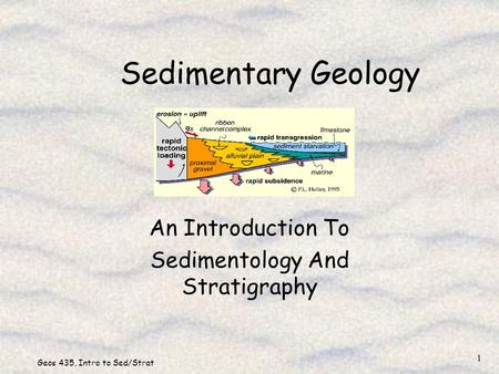 An Introduction To Sedimentology And Stratigraphy