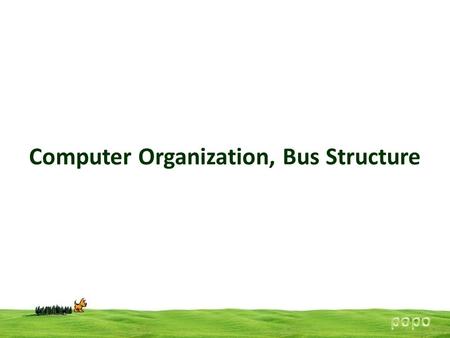 Computer Organization, Bus Structure