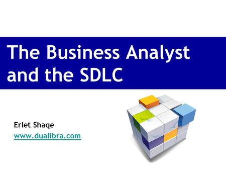 The Business Analyst and the SDLC