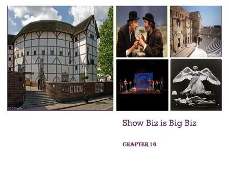 + Show Biz is Big Biz Chapter 16. + Theatre as a commercial enterprise The Puritans believed that to pretend to be other than what you are is to lie or.