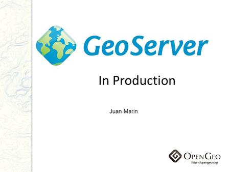 In Production Juan Marin. Agenda Introduction Reliability Availability Performance Data optimizations Runtime optimizations Measuring your environment.