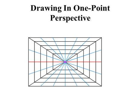 Drawing In One-Point Perspective