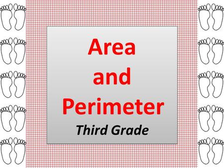 Area and Perimeter Third Grade