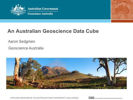 An Australian Geoscience Data Cube