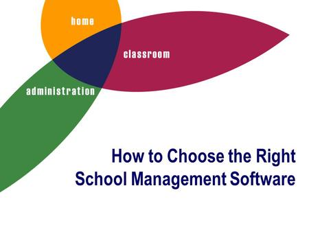 How to Choose the Right School Management Software.