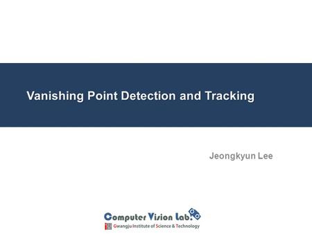 Vanishing Point Detection and Tracking