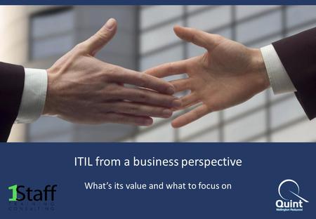 ITIL from a business perspective