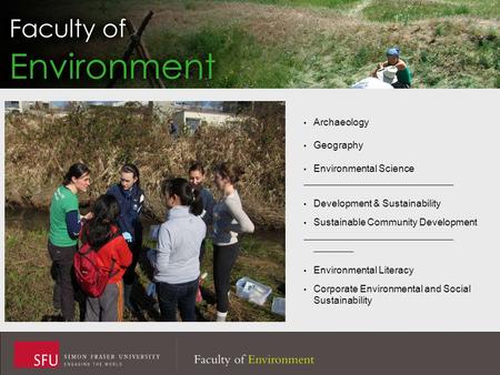 Archaeology Geography Environmental Science Development & Sustainability Sustainable Community Development Environmental Literacy Corporate Environmental.
