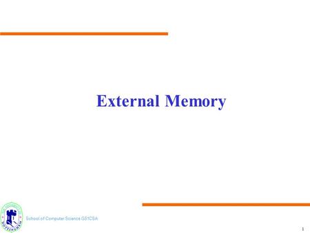 External Memory.
