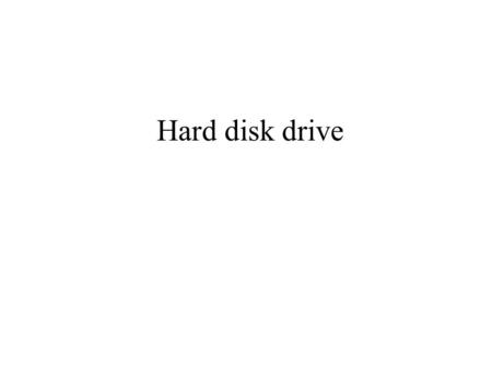 Hard disk drive. Why is hard disk drive important? holds all the software that runs on your system and all your personal files.