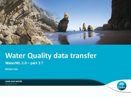Water Quality data transfer