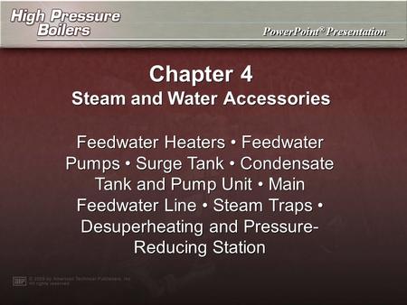 Steam and Water Accessories