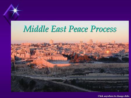 Middle East Peace Process Click anywhere to change slide.