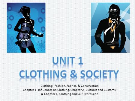 Unit 1 Clothing & Society