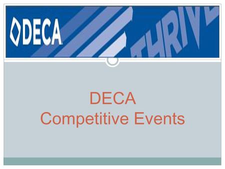 DECA Competitive Events