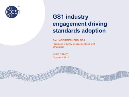 GS1 industry engagement driving standards adoption
