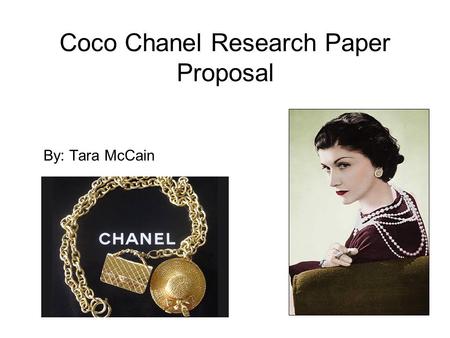 Coco Chanel Research Paper Proposal