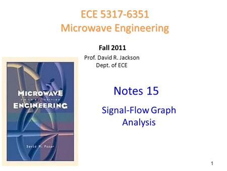 Notes 15 ECE Microwave Engineering