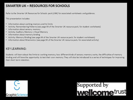 SMARTER UK – RESOURCES FOR SCHOOLS Refer to the Smarter UK Resources for Schools pack (LINK) for associated worksheets and guidance. This presentation.