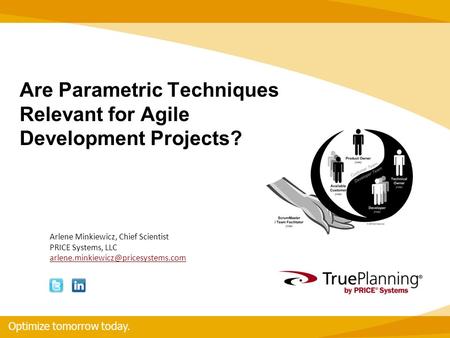 Are Parametric Techniques Relevant for Agile Development Projects?