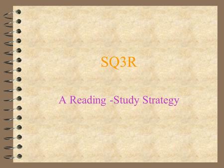 A Reading -Study Strategy