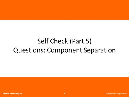 Questions: Component Separation