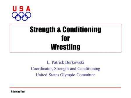 Strength & Conditioning for Wrestling