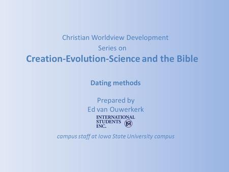 Creation-Evolution-Science and the Bible