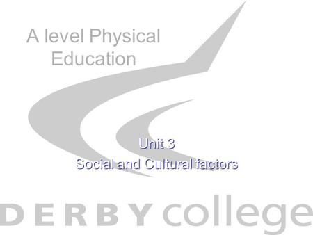 A level Physical Education