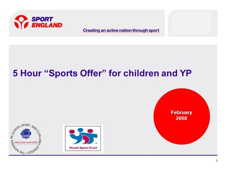 11 5 Hour Sports Offer for children and YP February 2008.
