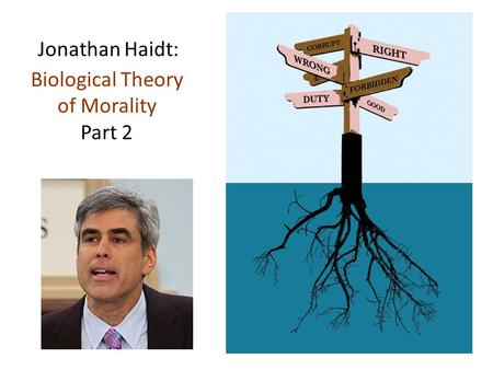 Jonathan Haidt: Biological Theory of Morality Part 2.