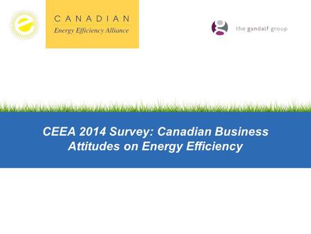 CEEA 2014 Survey: Canadian Business Attitudes on Energy Efficiency.