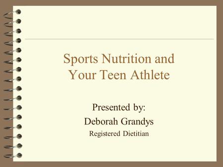 Sports Nutrition and Your Teen Athlete