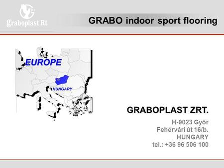 GRABO indoor sport flooring