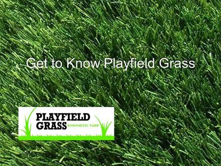 Joey Lomeli Get to Know Playfield Grass.
