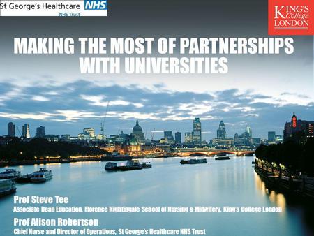 Making the most of partnerships with universities