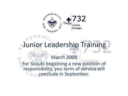 Junior Leadership Training