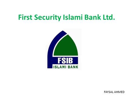 First Security Islami Bank Ltd.