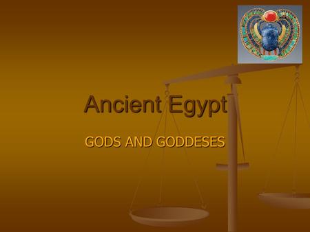 Ancient Egypt GODS AND GODDESES By Thomas Falzon.