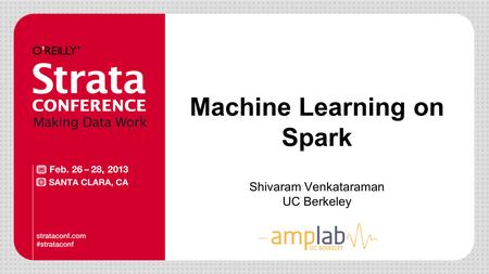 Machine Learning on Spark