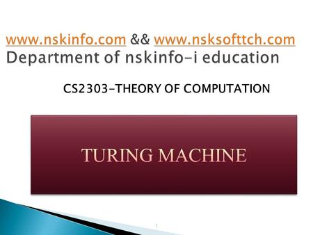 CS2303-THEORY OF COMPUTATION