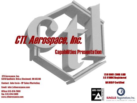CTL Aerospace, Inc. Capabilities Presentation
