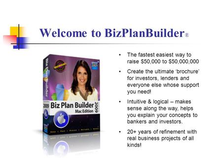 Welcome to BizPlanBuilder®